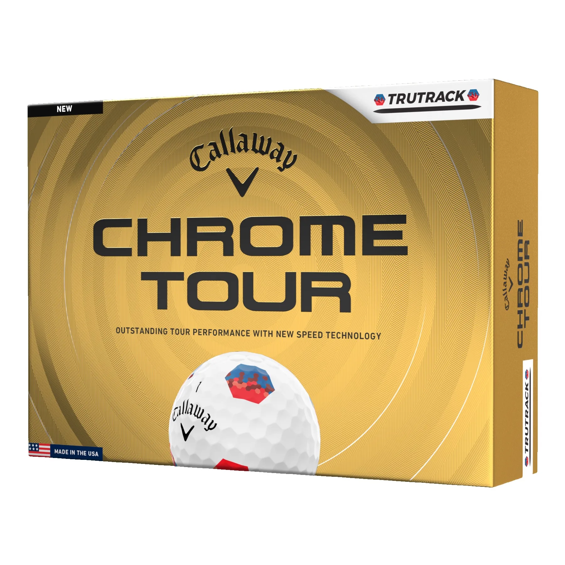 Callaway Chrome Tour TruTrack Golf Balls - White