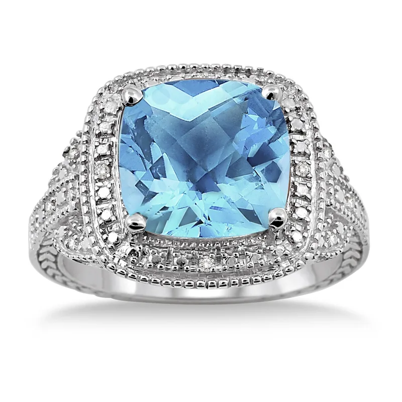 Jilco Inc Blue Topaz Ring - Size 8