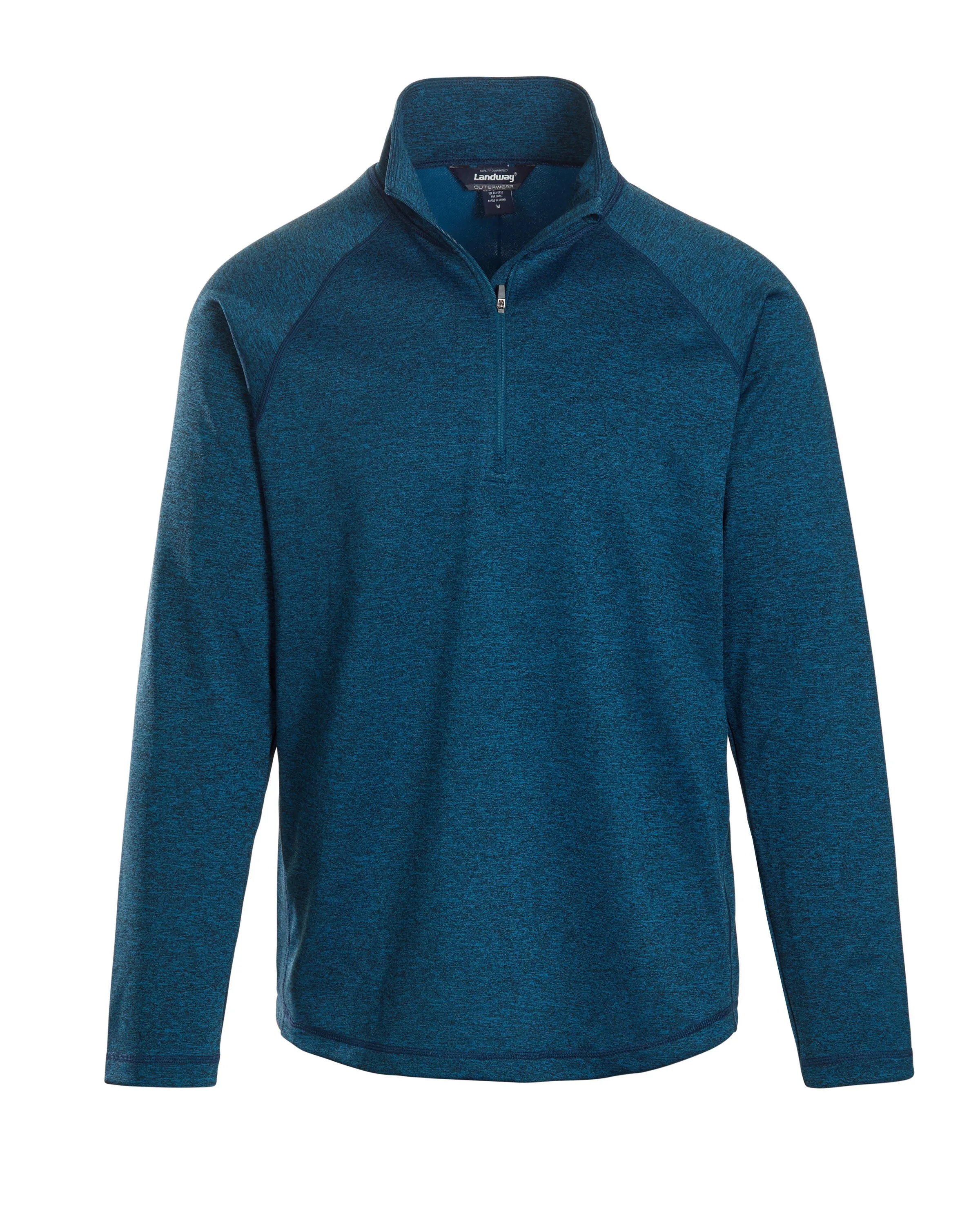 Men's Alpha Heathered 1/4 Zip Pullover view 3