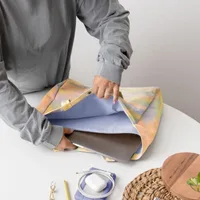 Open Laptop Tote - 4CP 1000D RPET — Silver
