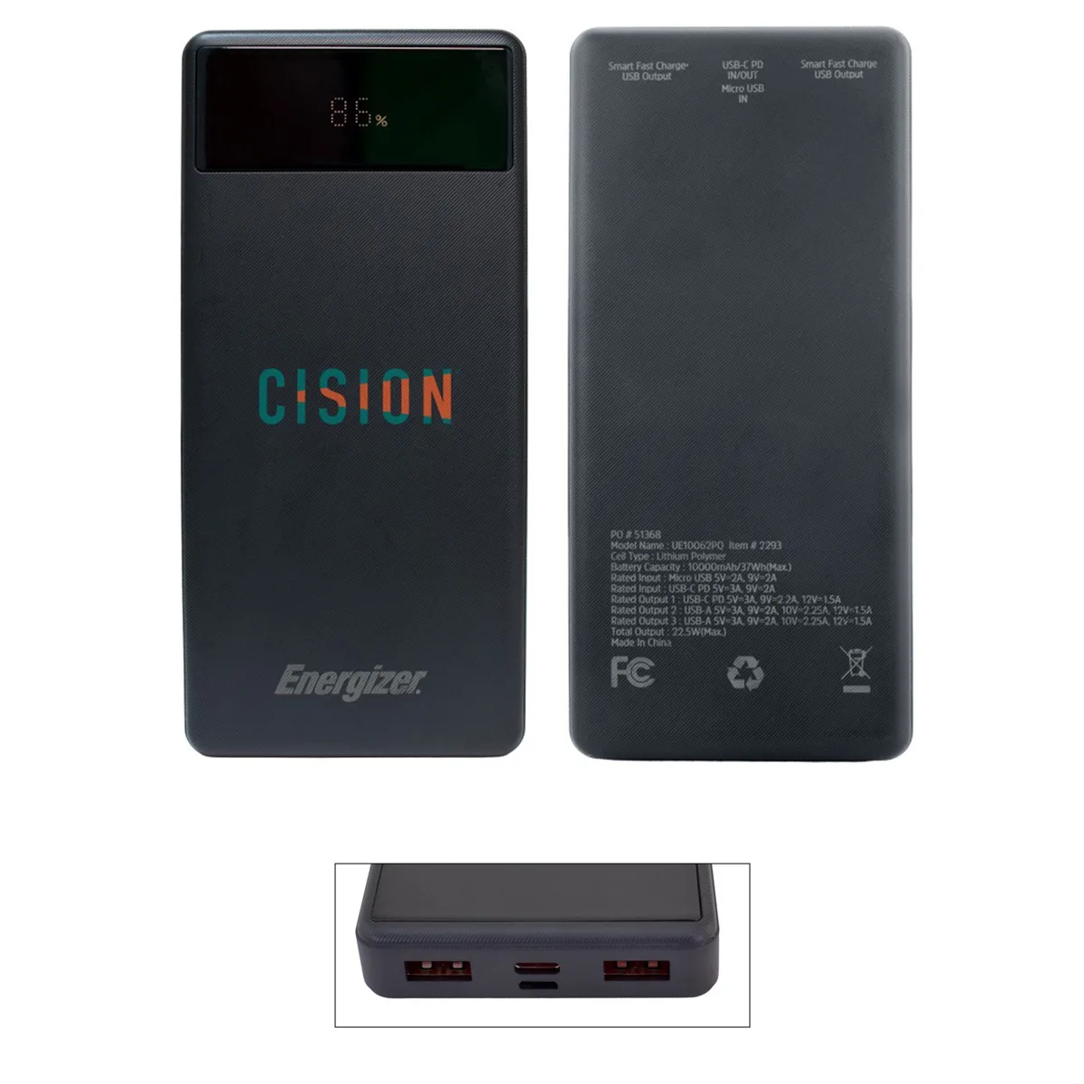 10,000 Mah Energizer® Pd Power Bank view 2