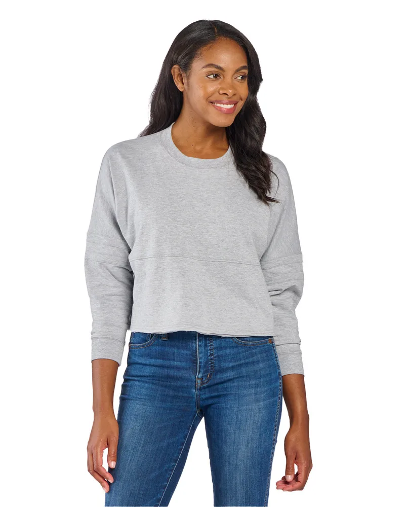 BOXERCRAFT Ladies' Cropped Retro Pom Pom Jersey Fleece view 6