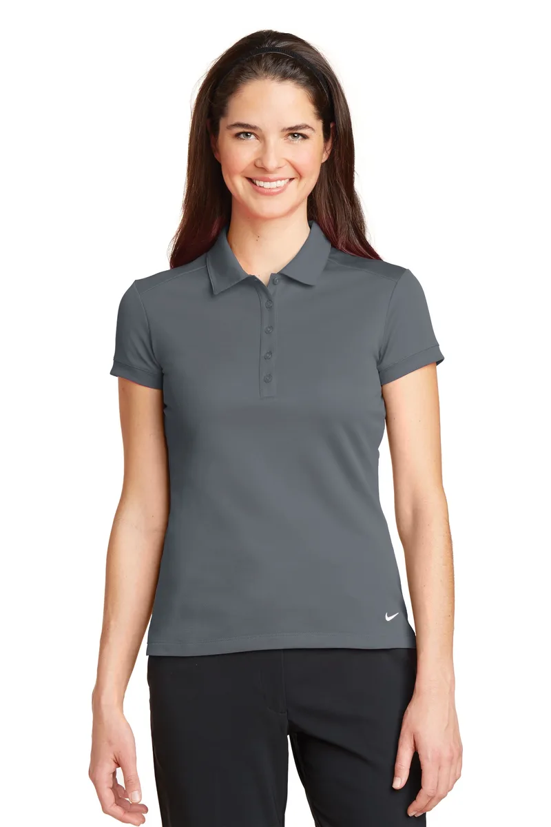 Nike Women's Dri-FIT Solid Icon Pique Modern Fit Polo.
