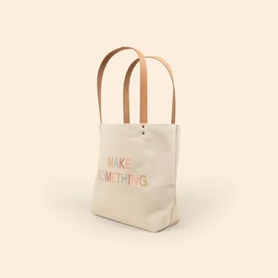 Natural Canvas Beige Logo Side