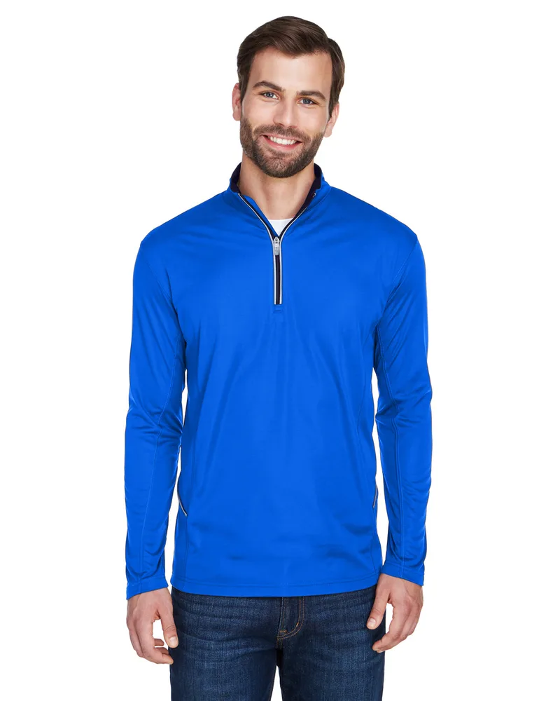ULTRACLUB Men's Cool & Dry Sport Quarter-Zip Pullover view 4