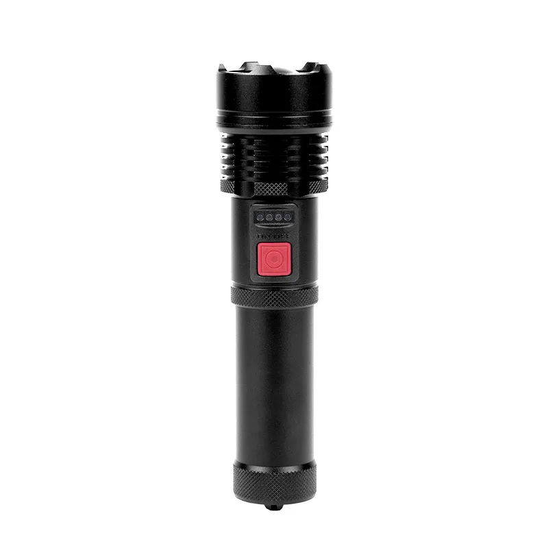 800 LM Metal Flashlight w/1500mAh Rechargeable Battery view 2