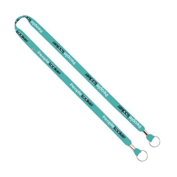 IMPORT Rush 5/8" Dye-Sublimated Lanyard with Dual Silver Crimps & Dual Silver Metal Split-Rings view 3