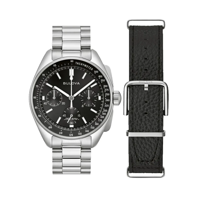 Bulova Men's Lunar Pilot Chronograph Watch Set