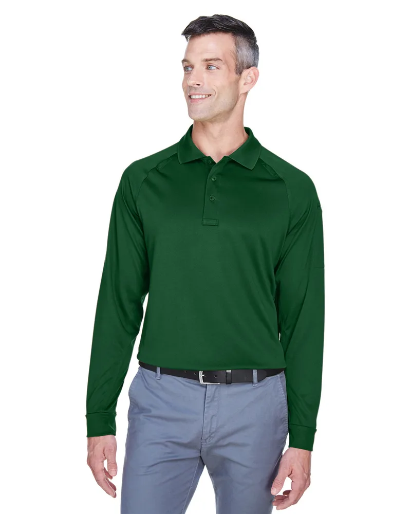 Harriton Men's Advantage Snag Protection Plus Long-Sleeve Tactical Polo Shirt view 3