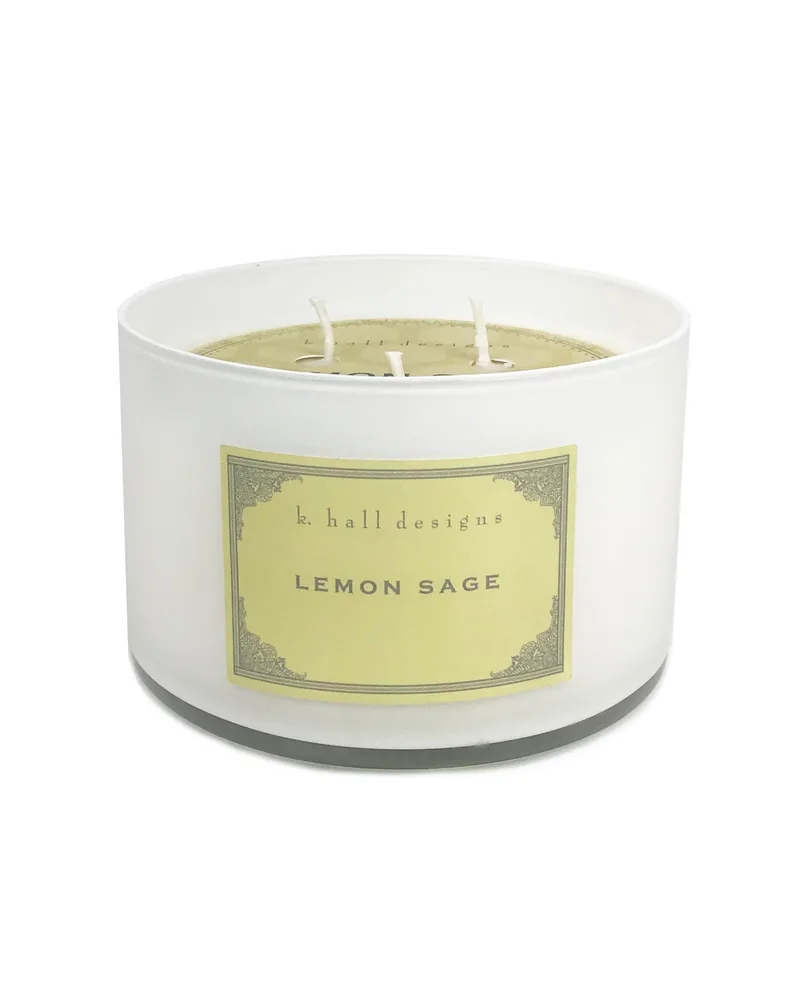 K.Hall Studio Lemon Sage Large Jar Candle