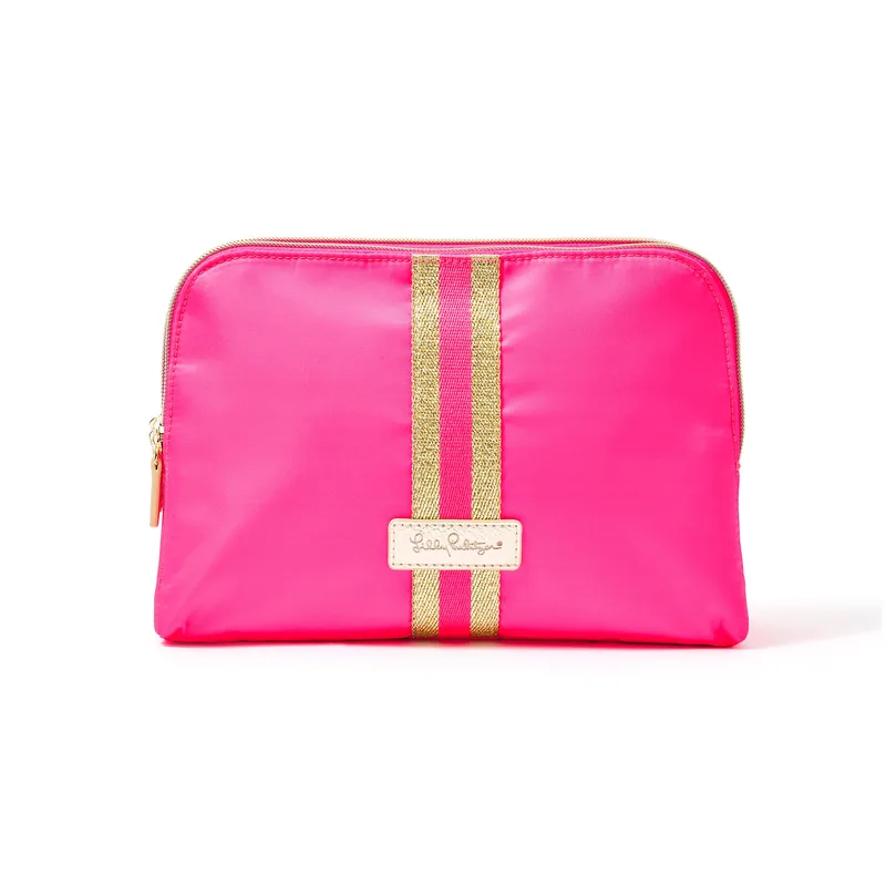 Lilly Pulitzer Thompson Travel Pouch - Pink Grenadine