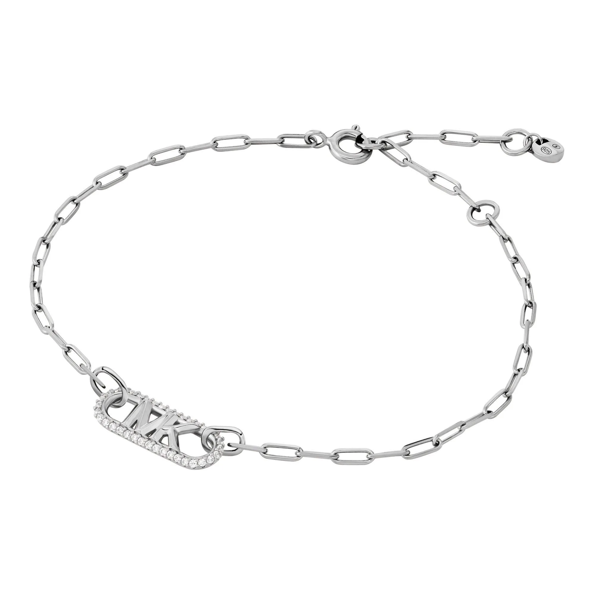 Michael Kors Sterling Silver Prmium Statement Link Bracelet Silver