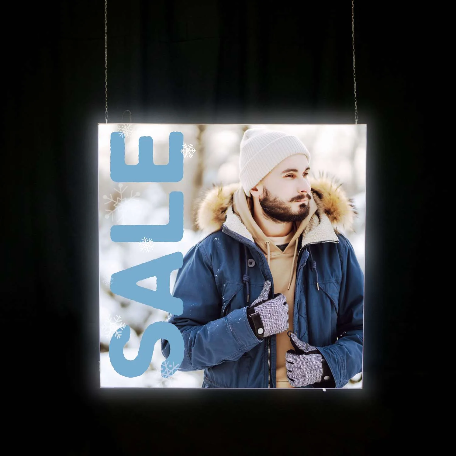 36" x 36" Aerial SEG Glo Ceiling-Mounted Kit view 3