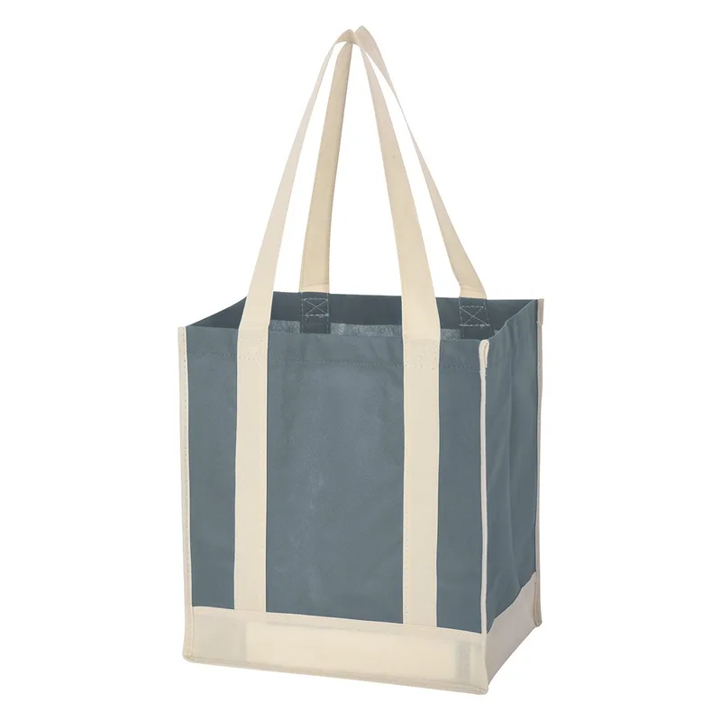 Non-woven Two-tone Shopper Tote Bag view 3
