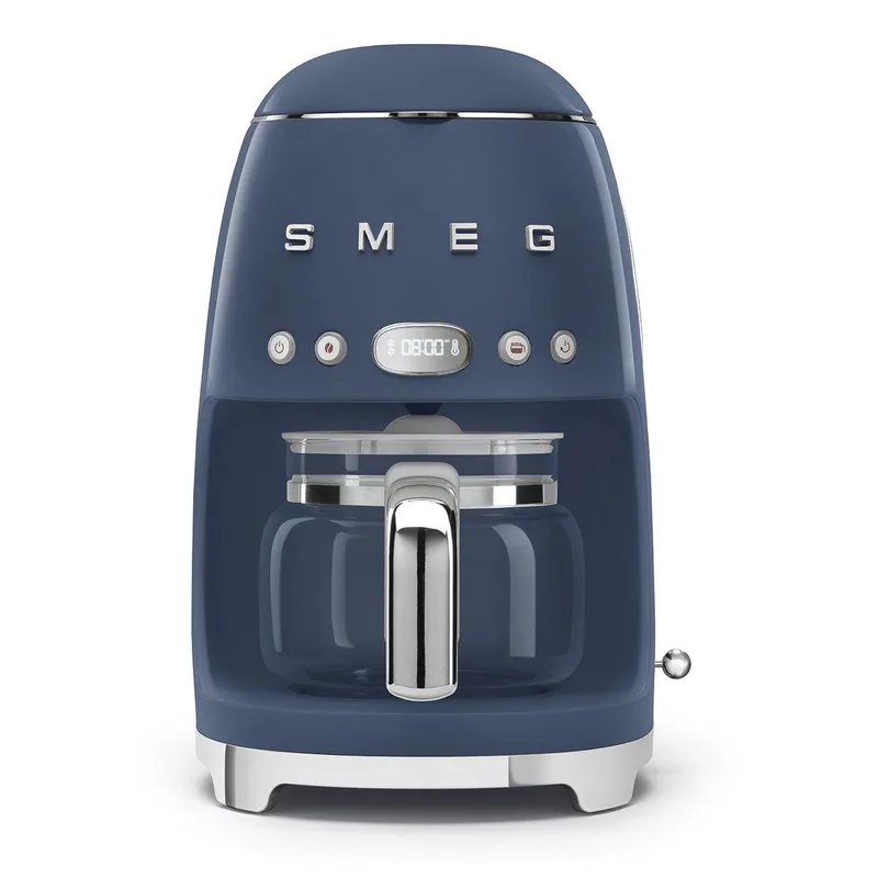 Smeg 50's Retro-Style 10 Cup Drip Filter Coffee Machine Navy Blue