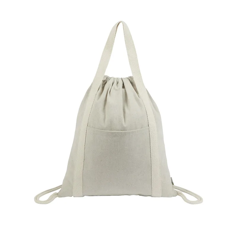 Renew II 9 oz. Recycled Cotton Drawstring Bag view 2