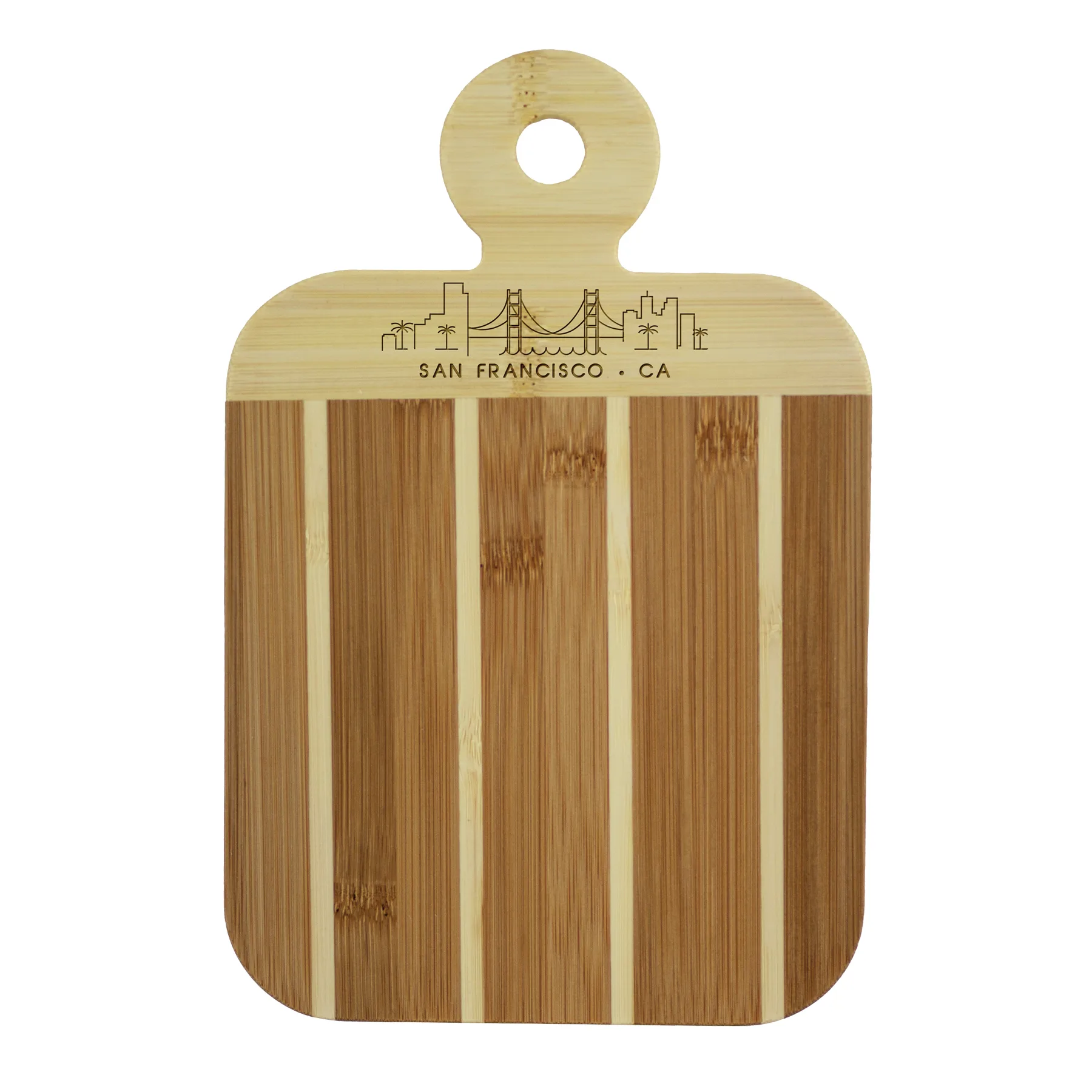 Striped Paddle San Francisco City Skyline Board