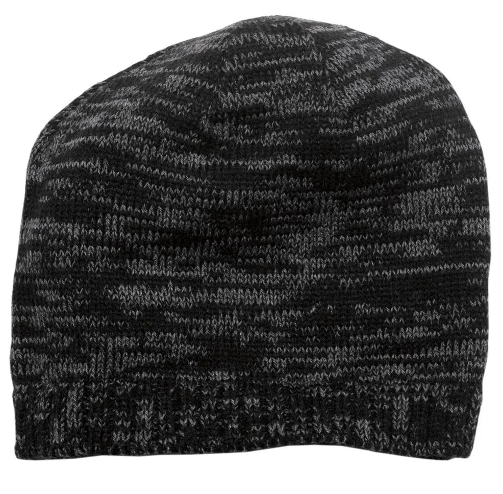 District® Spaced-Dyed Beanie — Black/Charcoal Gray