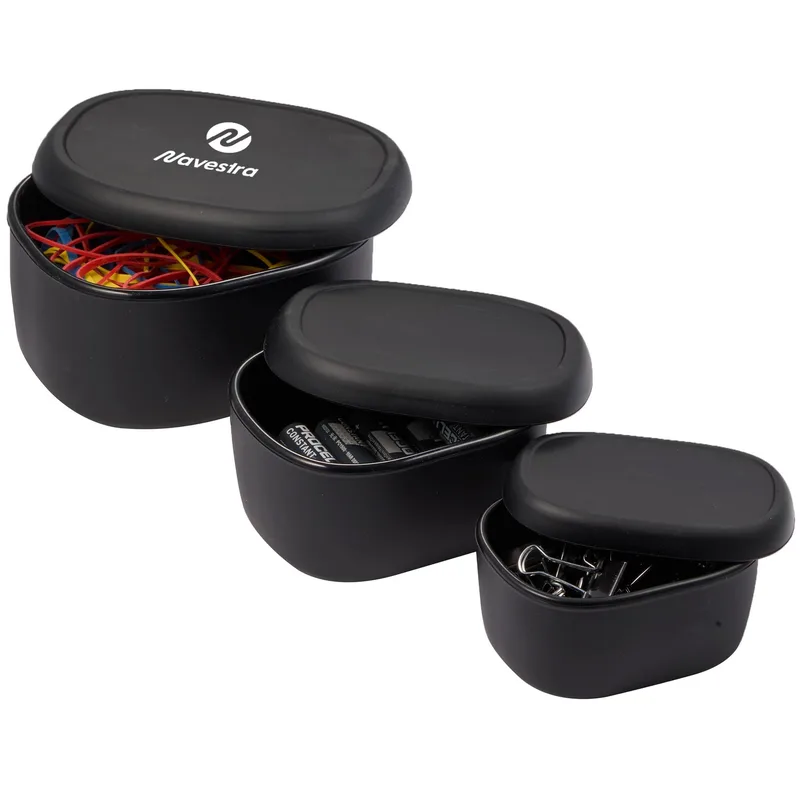 Zili Silicone Storage Containers, Set of 3 (7, 10, & 20 oz)