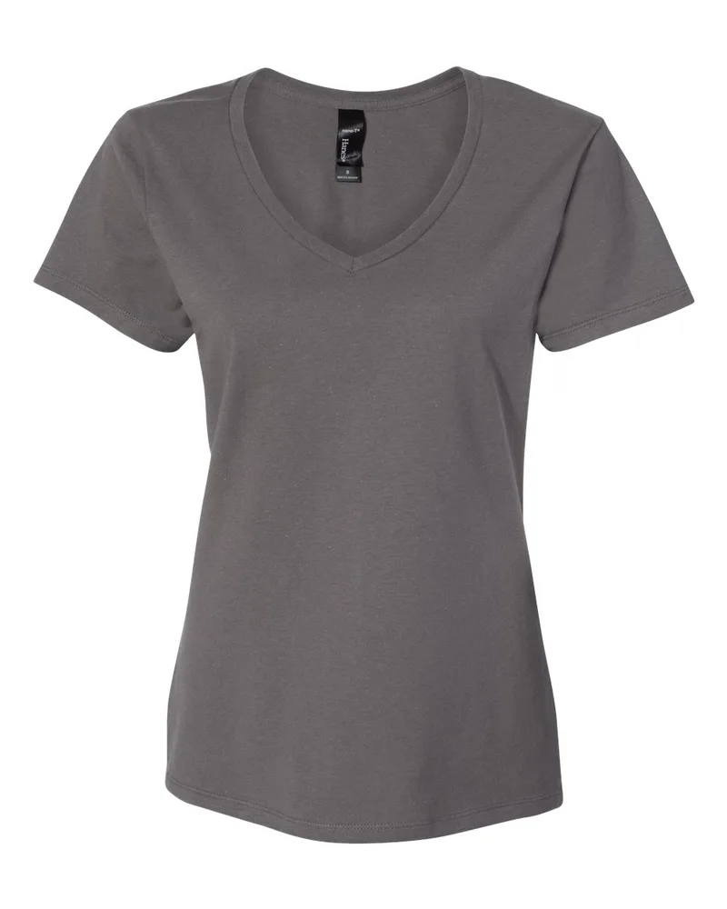 Hanes® Perfect-T Women's V-Neck T-Shirt view 4