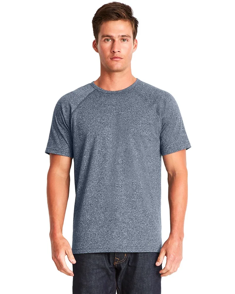 NEXT LEVEL APPAREL Men's Mock Twist Short-Sleeve Raglan T-Shirt view 3