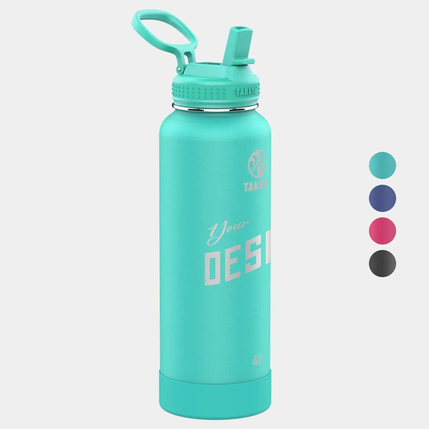 40 oz Takeya® Stainless Steel Insulated Pickle Ball Water Bottle