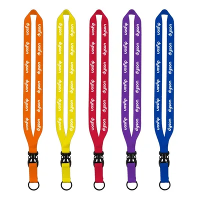 3/4" Polyester Lanyard with Slide Buckle Release & Split-Ring