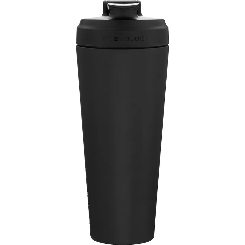 24 oz Hydroshkr Stainless Steel Shaker Bottle (Black) view 2