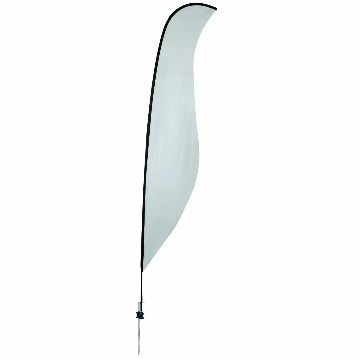 17' Premium Sabre Sail Sign Flag, 1-Sided, Ground Spike view 2