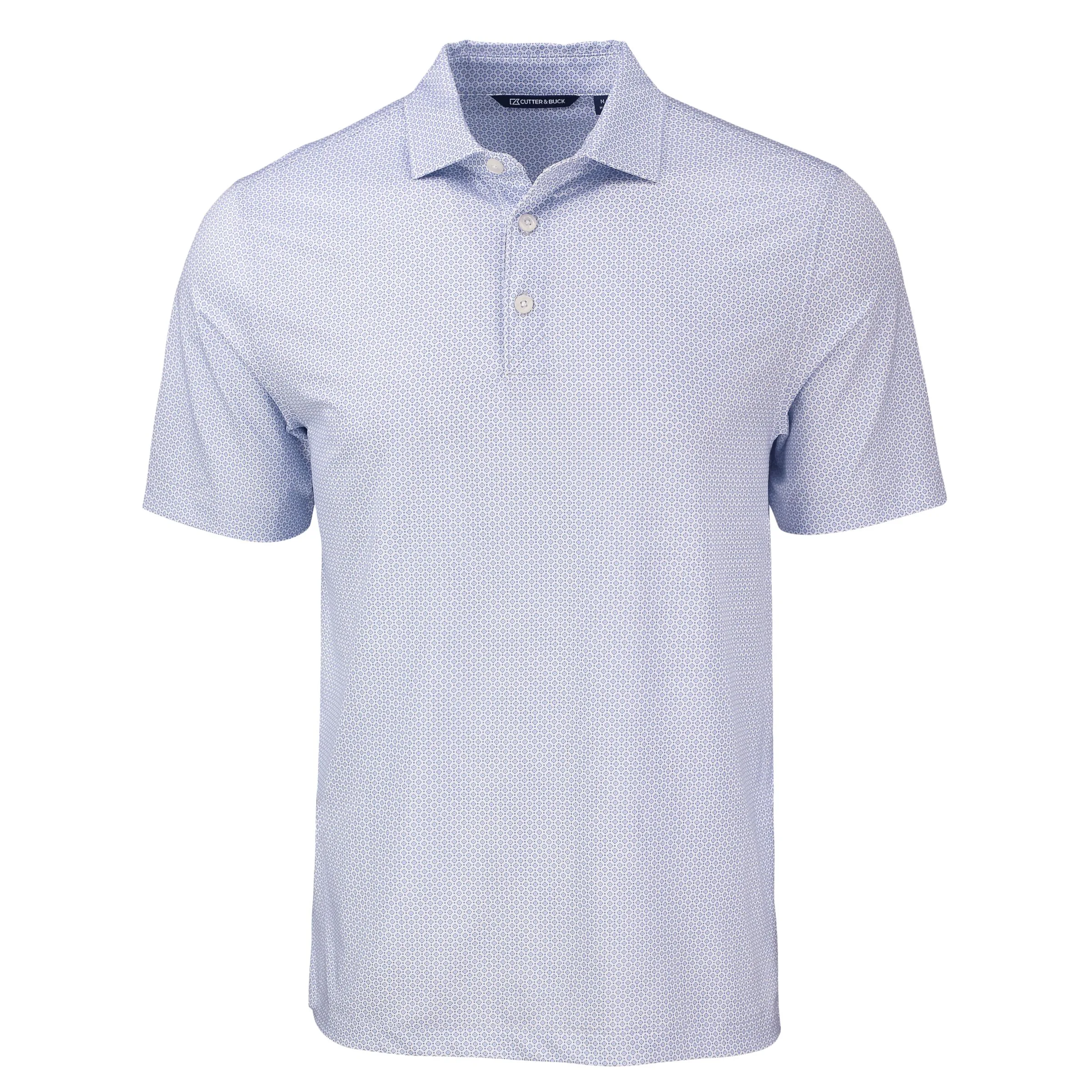 Cutter & Buck Pike Eco Diamond Dot Print Recycled Mens Polo view 4