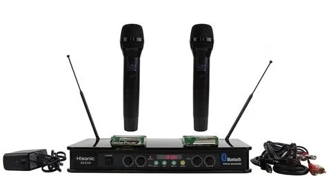 Hisonic® Dual Channel VHF Handheld Wireless Microphone System