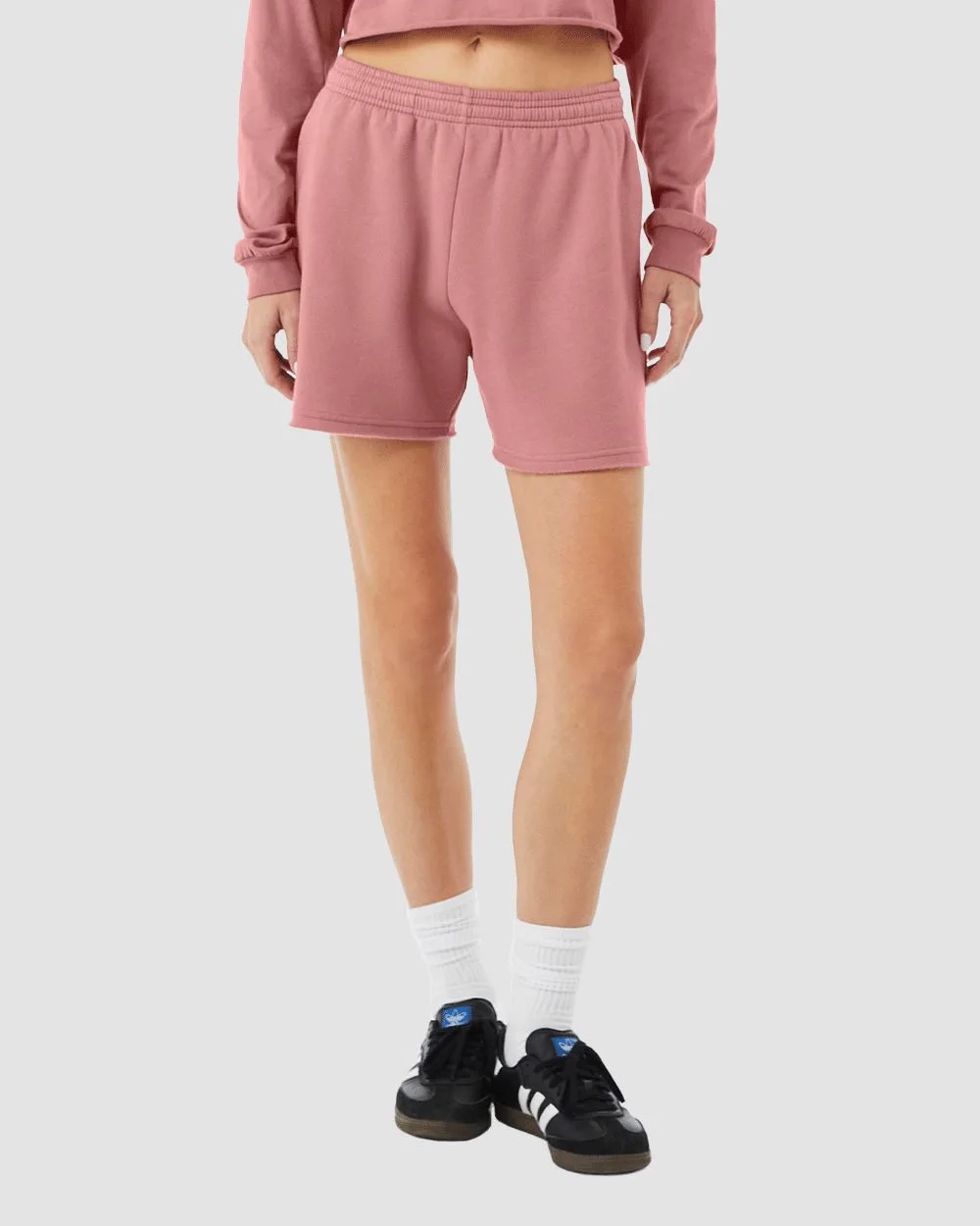 Bella+Canvas® Women's Cutoff Fleece Shorts view 2