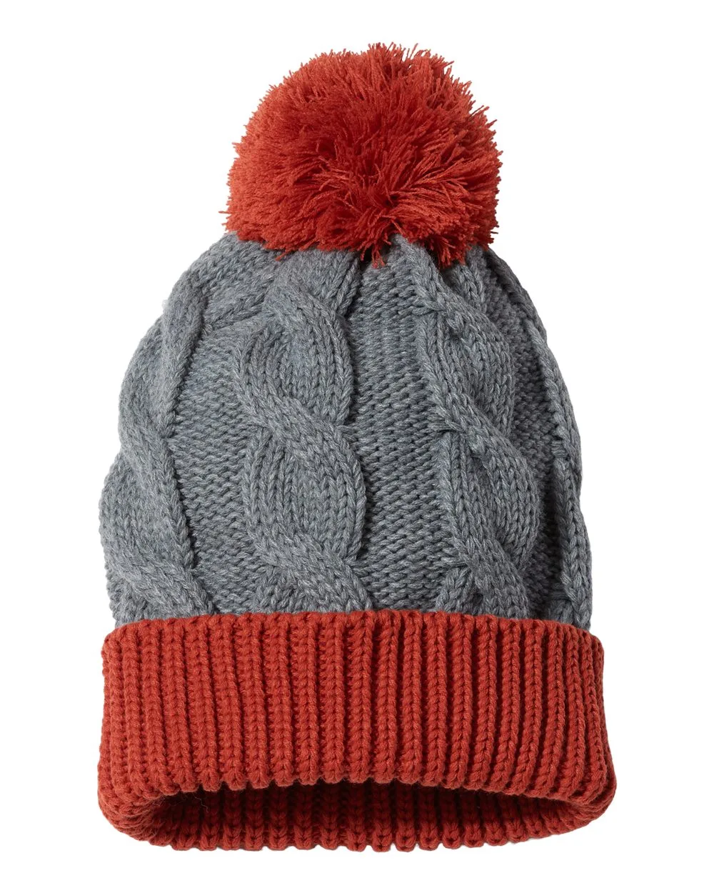 Heather Gray/Rust Orange
