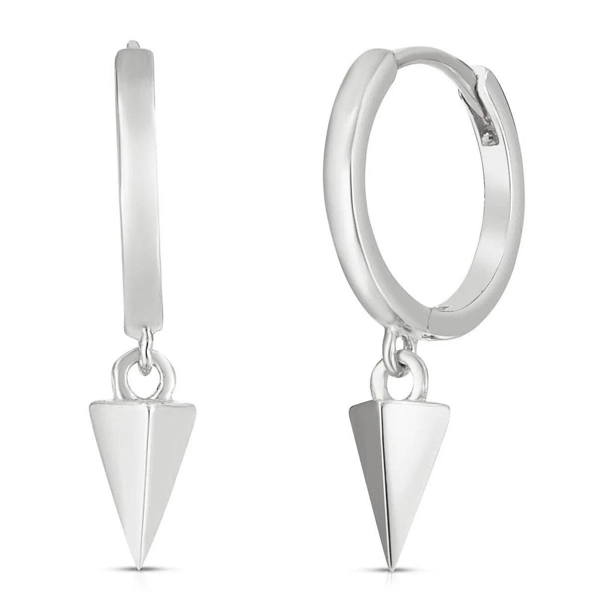 Jilco Inc Dangle Hoop Earrings - Silver