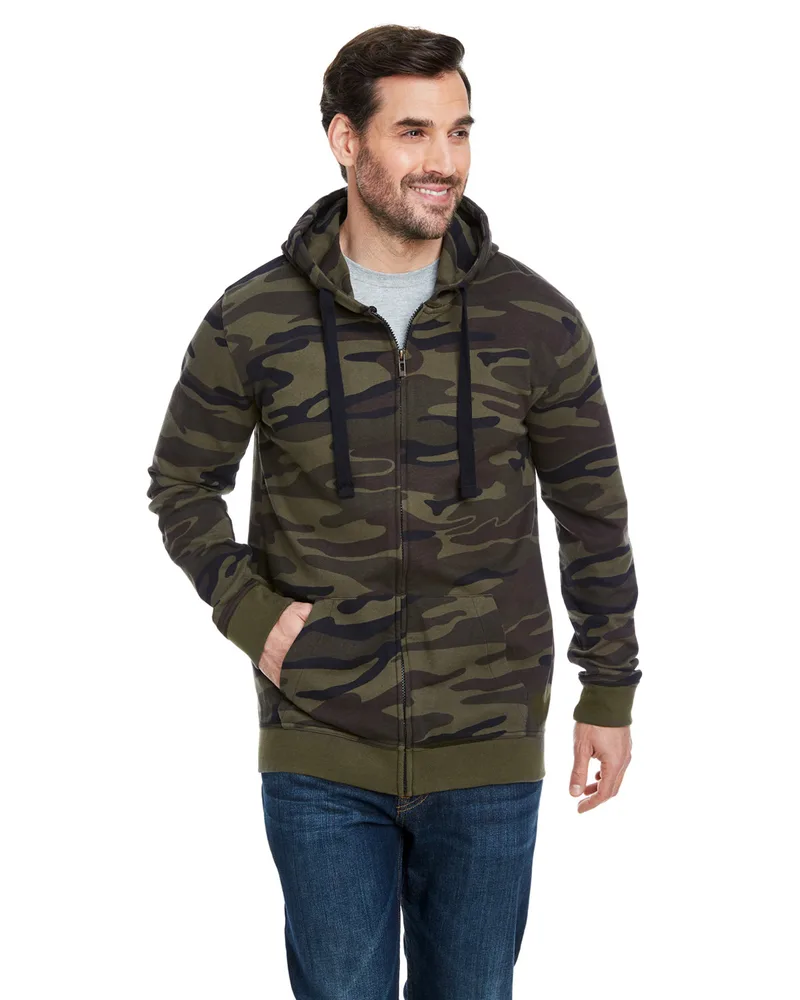 Burnside Men's French Terry Full-Zip Hooded Sweatshirt view 2