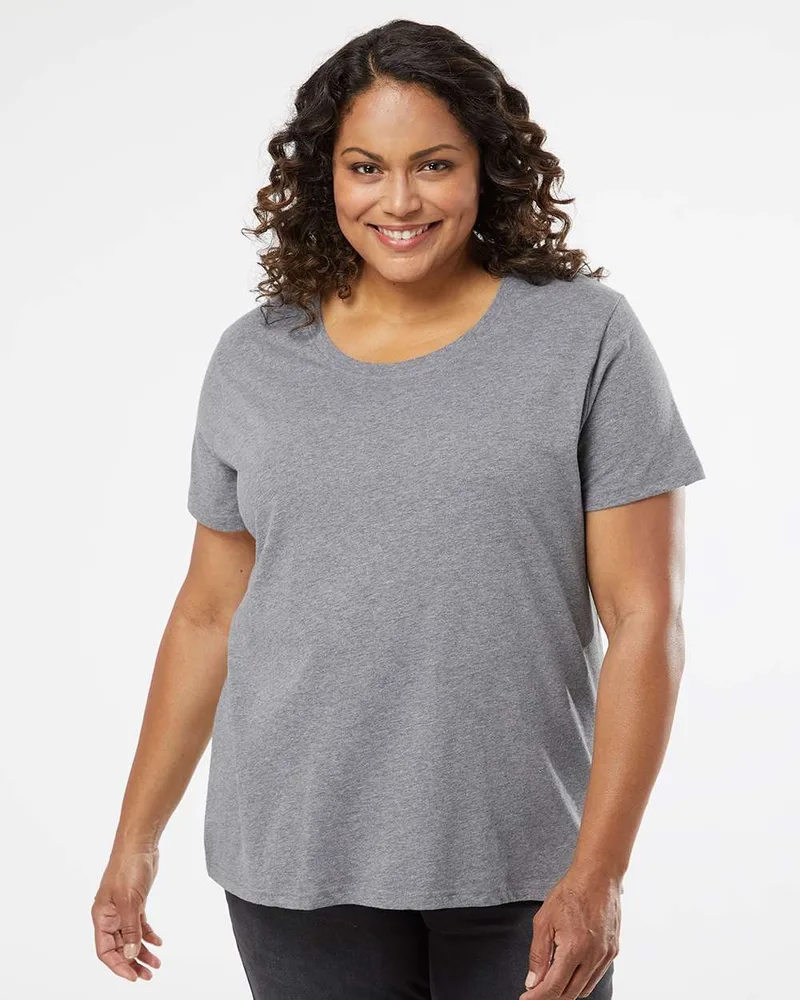 LAT` Curvy Collection Women's Fine Jersey Tee view 3