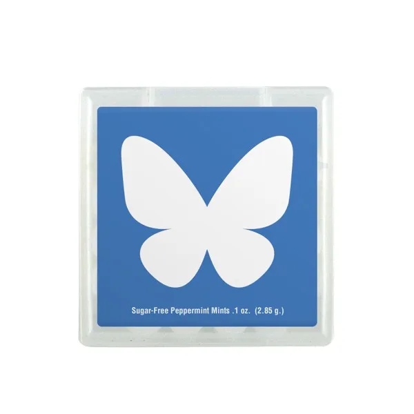 Peppermint Flavored Mints in 1 3/4" x 1 3/4" Square Dispenser view 4