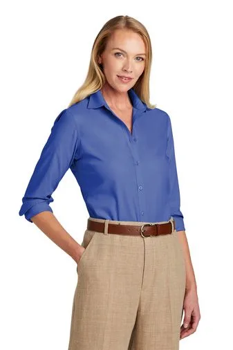 Brooks Brothers® Women's Wrinkle-Free Stretch Nailhead Shirt view 6