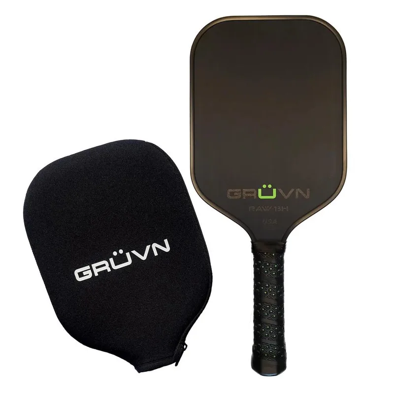 GRUVN Raw-13H Pickleball Paddle Size 16.5'' - Black/Green
