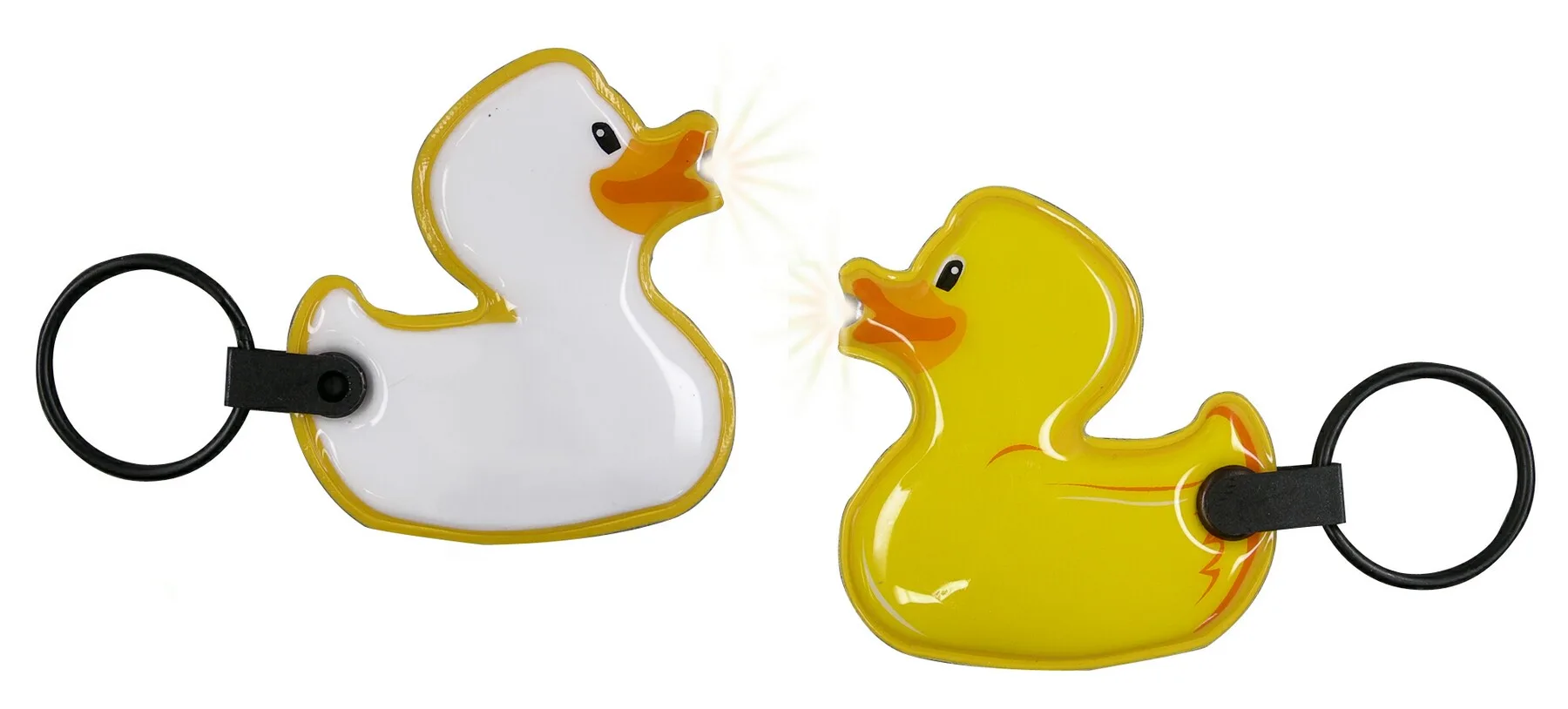 ShapeLights™ Color-A-Shape Key Ring Flashlight (Duck) view 2