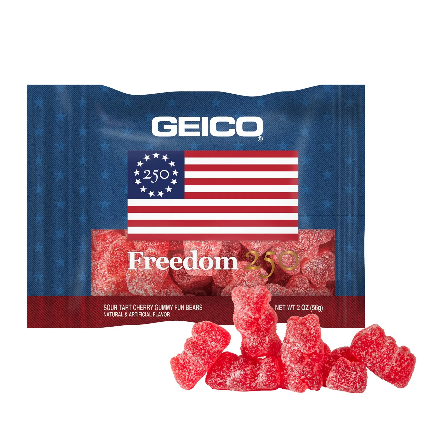 Freedom 250- 2oz. Digibag™- Cherry Gummy Bears
