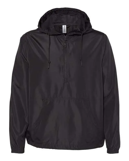 Independent Trading Co.® Unisex Lightweight Quarter-Zip Windbreaker Pullover Jacket