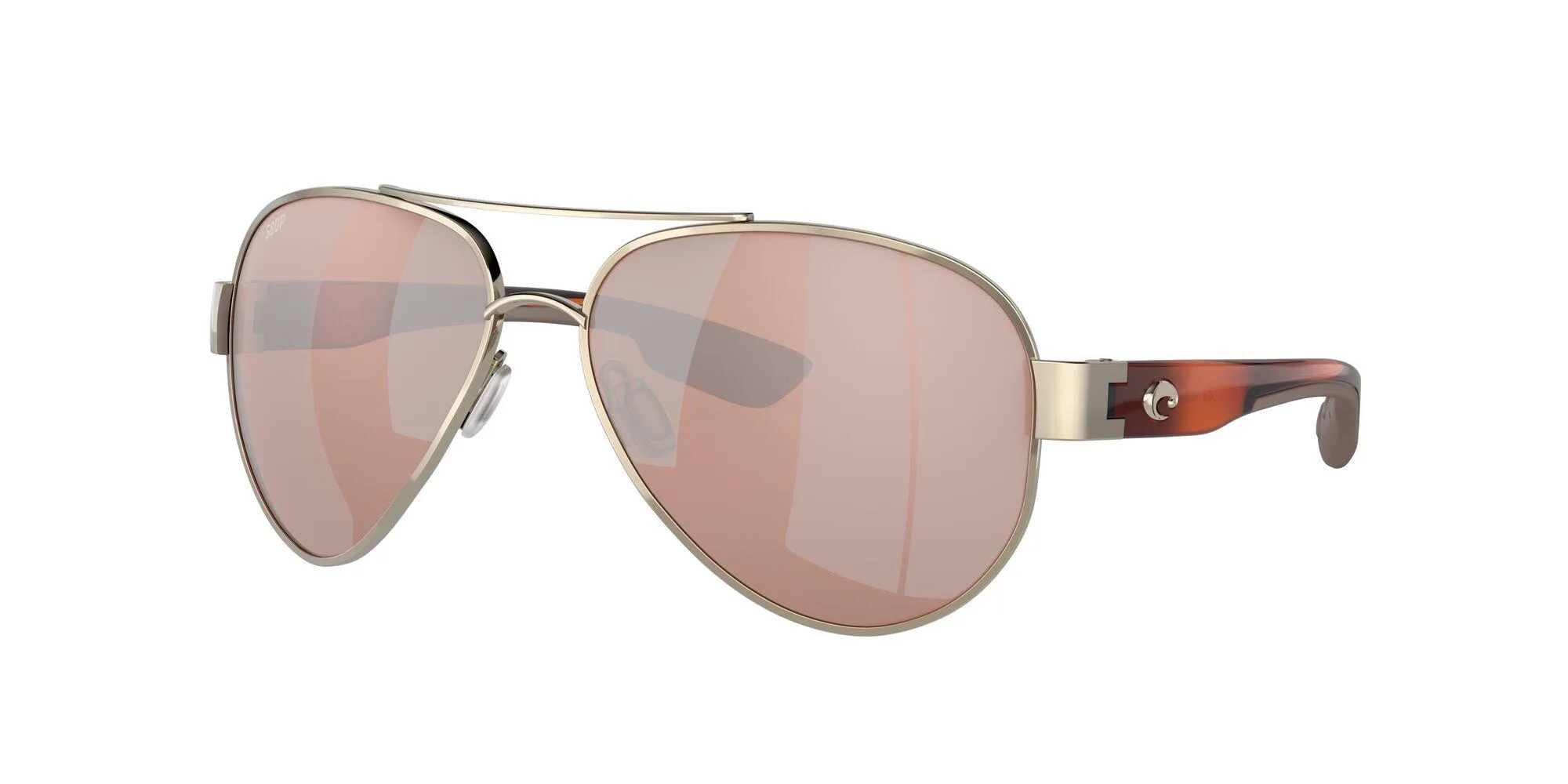 Costa Del Mar South Point Sunglasses - (Frame) Rose Gold; (Lens) Copper Silver Mirror 580P