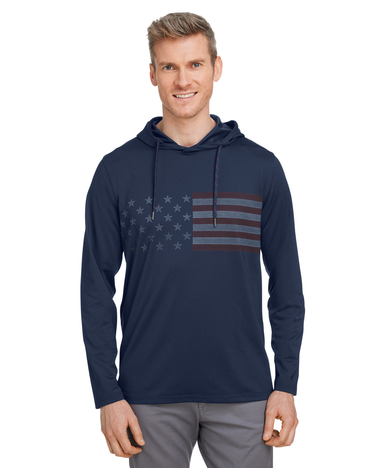 PUMA GOLF Men's Volition Patriotic Hooded Pullover
