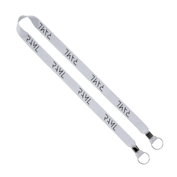 IMPORT Rush 3/4" Polyester 2-Ended Lanyard with Dual Silver Metal Crimp & Split-Ring view 7