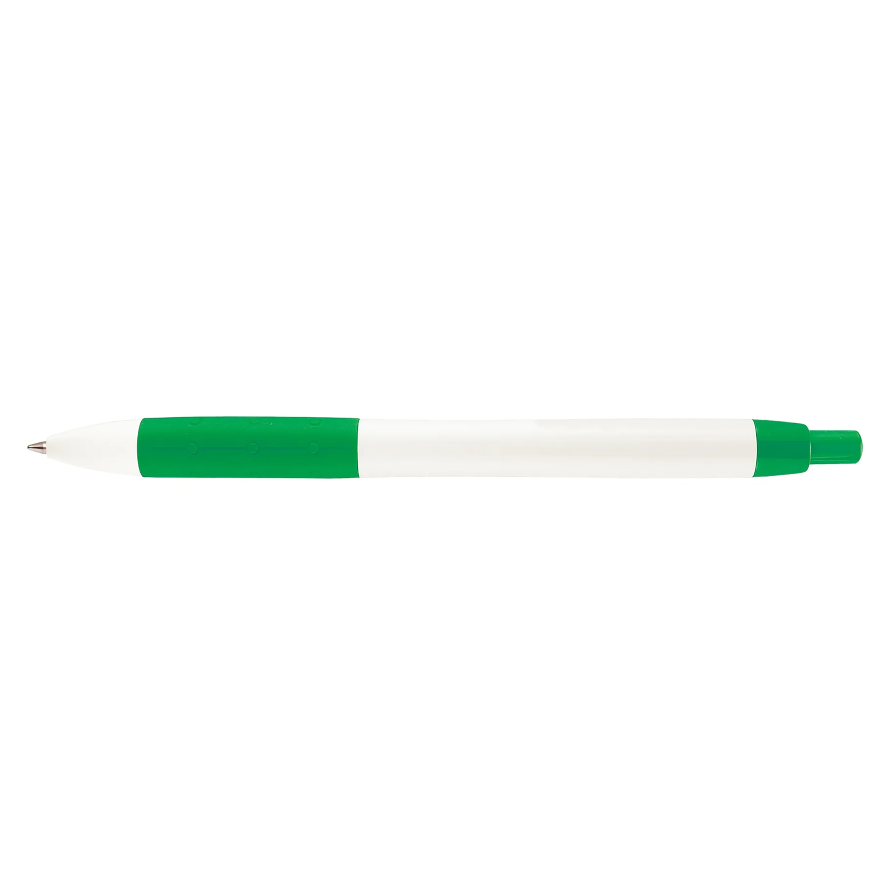 White/Green Blank Back View