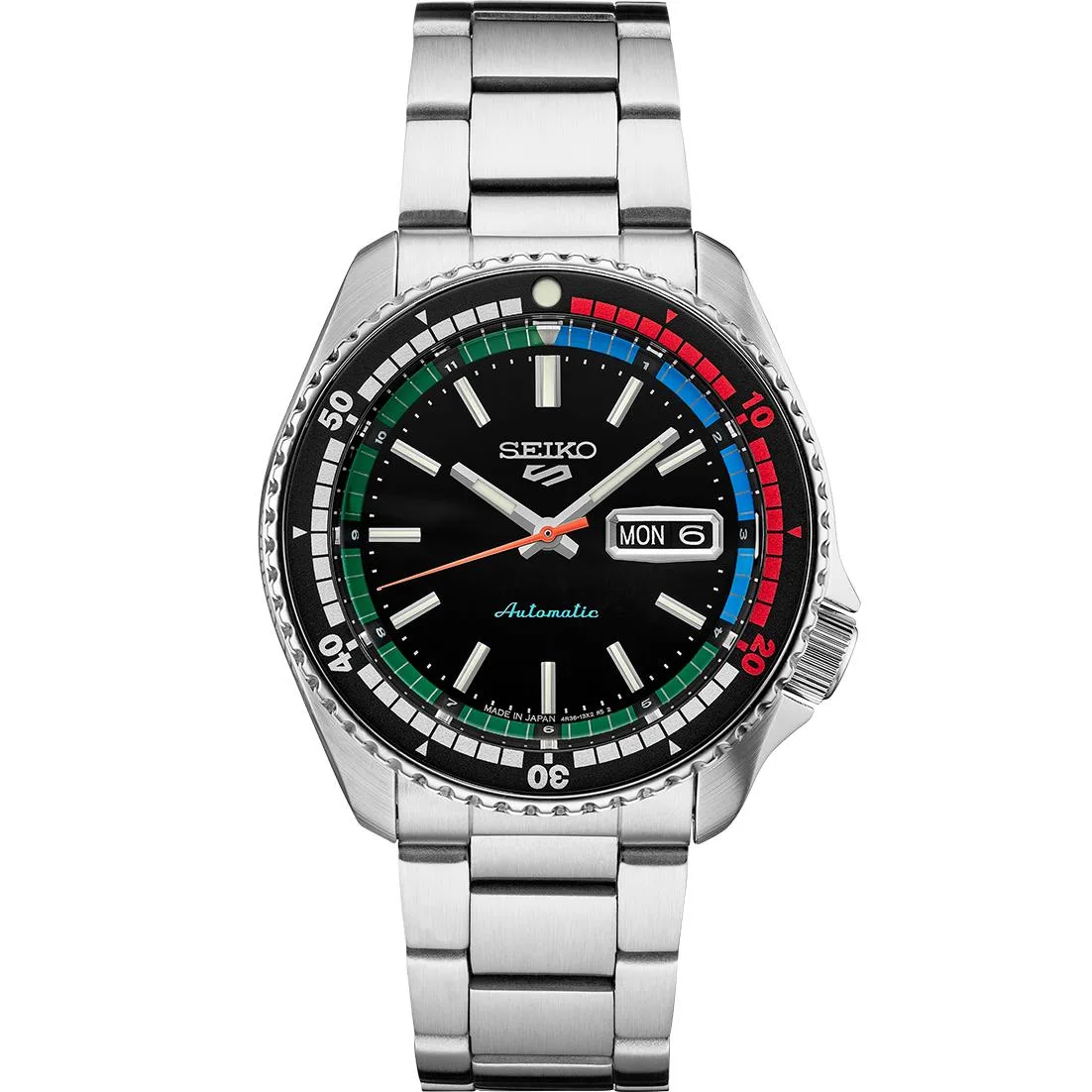 Seiko Watch 5 Sports Ss Automatic Gray Dial Se