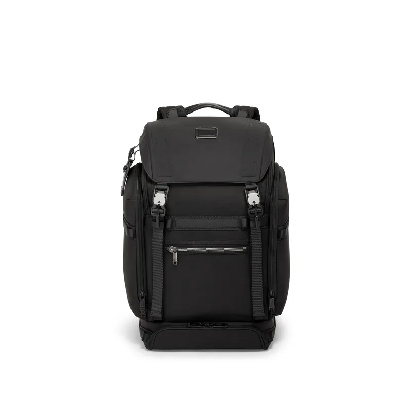 Tumi Alpha Bravo Expedition Flap Backpack- Black