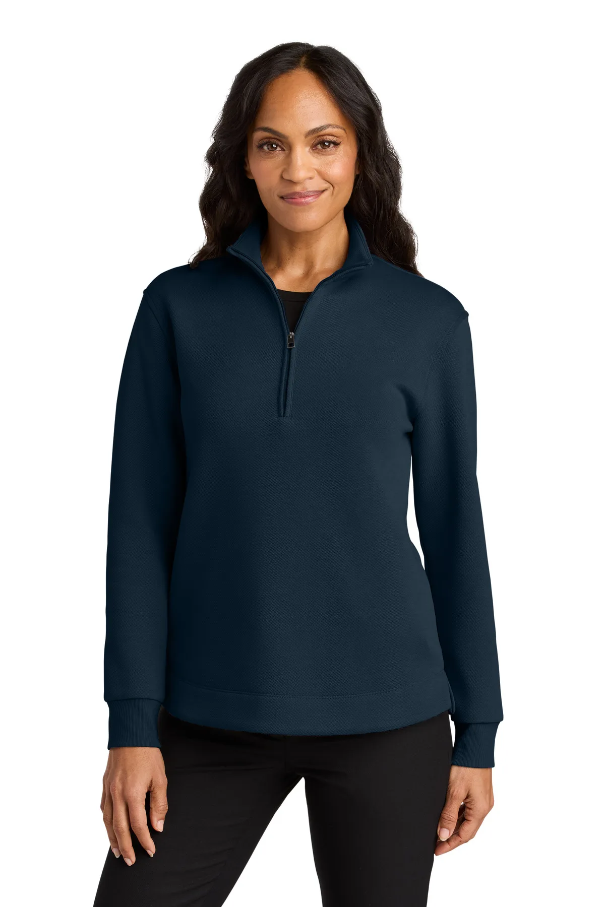 Port Authority® Women's Wearever Signature Double Pique 1/4-Zip view 3