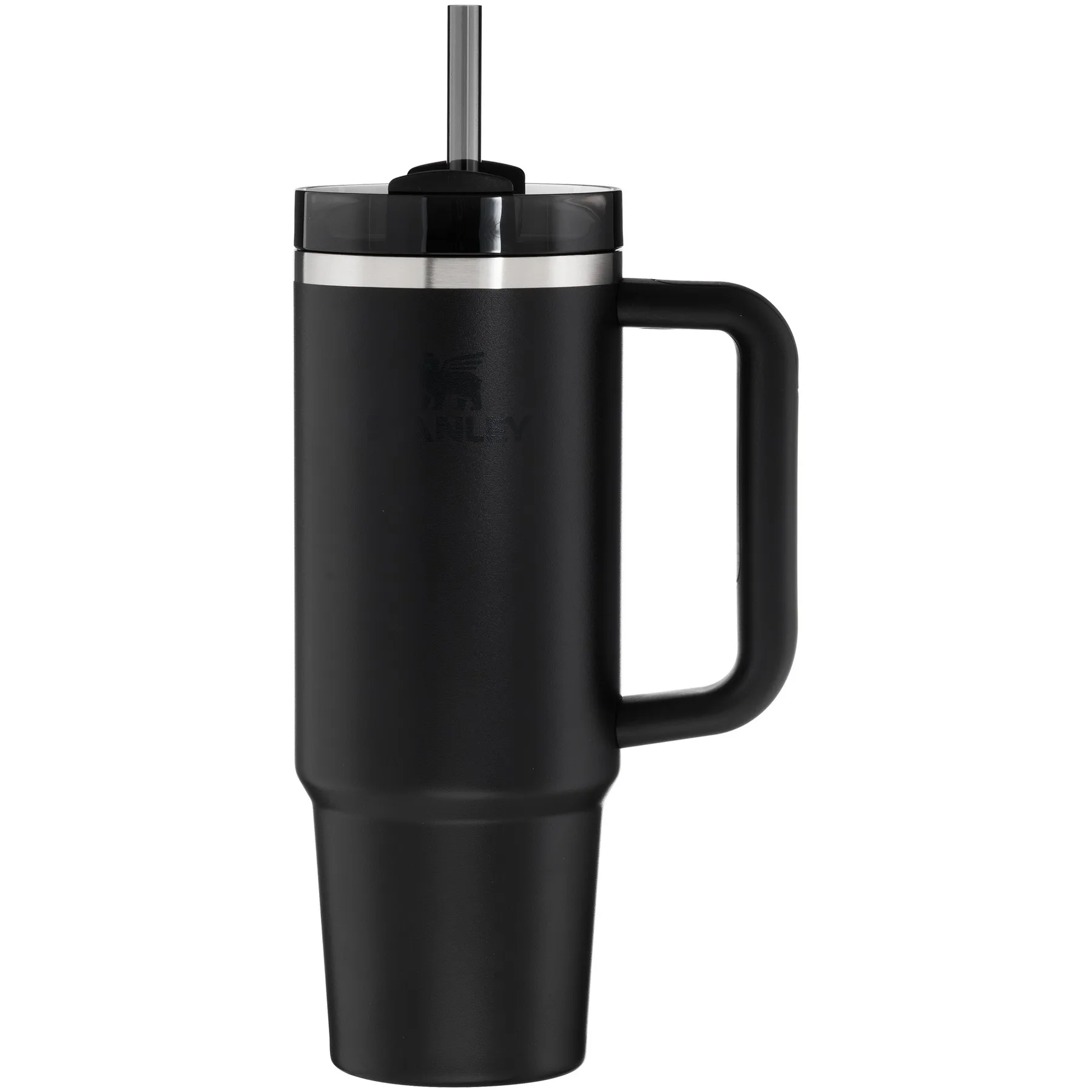 30 oz Stanley Quencher H2.0 FlowState Stainless Steel Water Bottle (Black) view 2